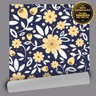Papel De Parede Big Flowers Navy - 0 50 X 2 50 Metros