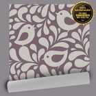 Papel De Parede Birds And Leaves - 0 50 X 2 50 Metros