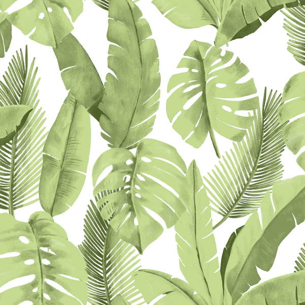 Papel De Parede Bobinex Atemporal - Folhagem Verde