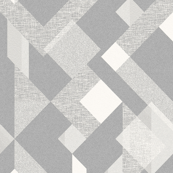 Papel De Parede Bobinex Atemporal - Geométrico Cinza