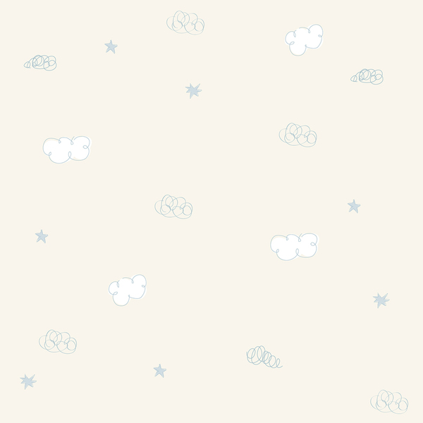 Papel De Parede Bobinex Bambinos - Nuvens Bege