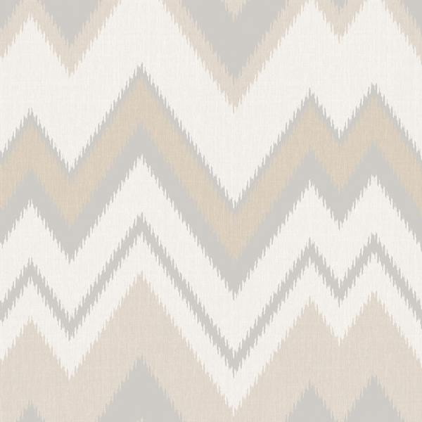 Papel De Parede Bobinex Contemporâneo - Zig Zag Bege Claro