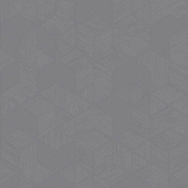 Papel De Parede Bobinex Essencial - Textura Geométrica Cinza