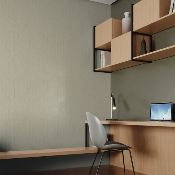 Papel De Parede Bobinex Essencial - Textura Verde Acinzentado