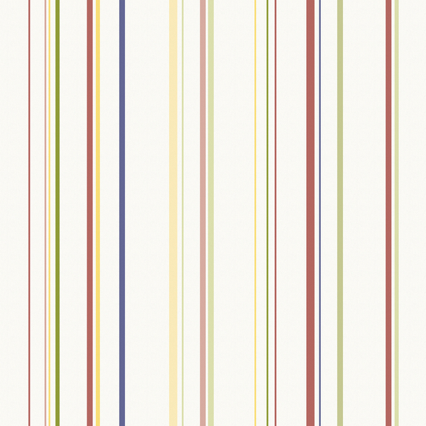 Papel De Parede Bobinex Infantário - Listras Colorido