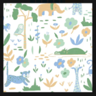 Papel De Parede Bobinex Infantil Sonhos Ref. 4204 Azul Verde