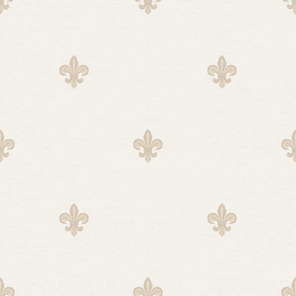 Papel De Parede Bobinex Renascer - Brasão Real Bege Claro