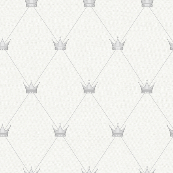 Papel De Parede Bobinex Renascer - Coroa Cinza Claro