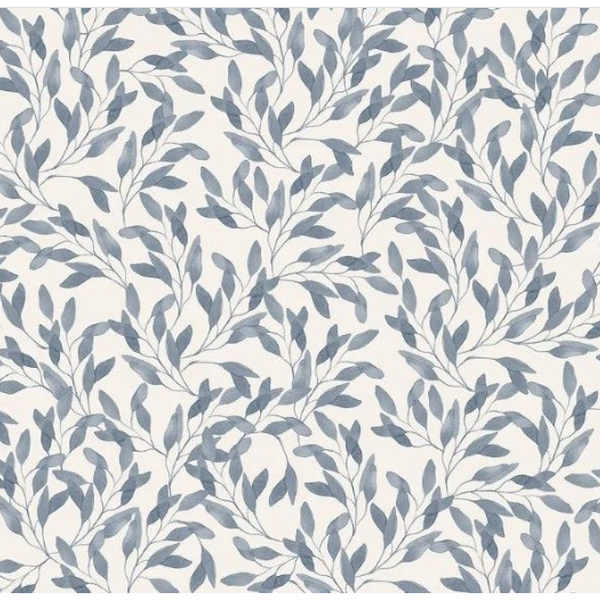 Papel De Parede Bobinex Revoada - Folha Oliveira Azul Céu 4426