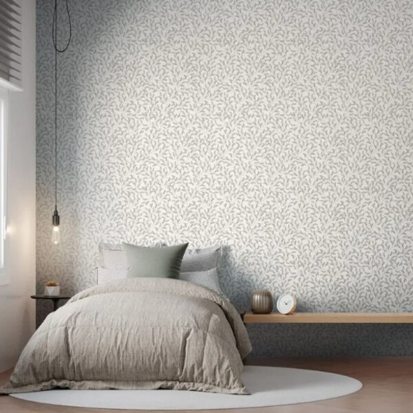 Papel De Parede Bobinex Revoada - Folha Oliveira Cinza 4430