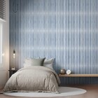 Papel De Parede Bobinex Revoada - Listra Azul Mar 4429