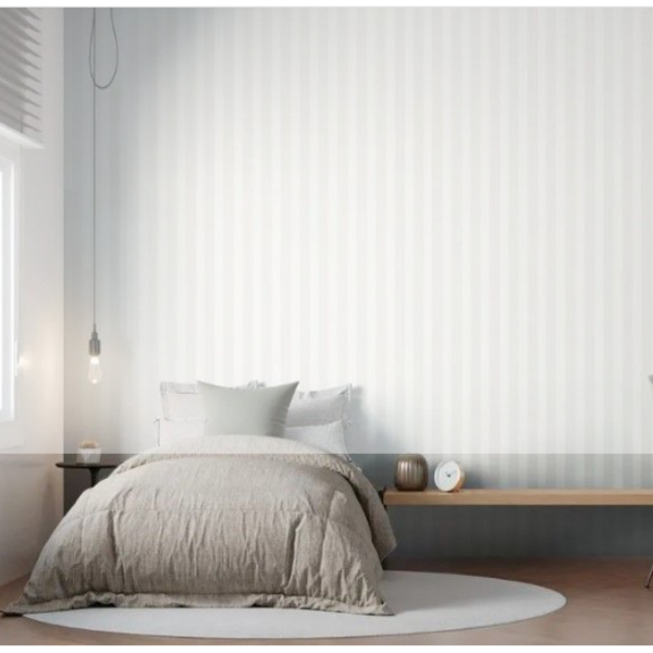 Papel De Parede Bobinex Revoada - Listra Cinza 4414