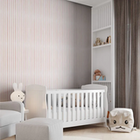 Papel De Parede Bobinex Revoada - Listra Picnic Pincelada Ros