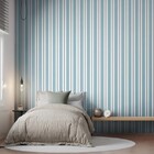 Papel De Parede Bobinex Revoada - Listras Azul Céu 4452