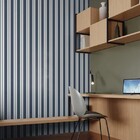 Papel De Parede Bobinex Revoada - Listras Azul Marinho 4454