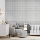 Papel De Parede Bobinex Revoada - Xadrez Picnic Cinza 4432