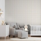 Papel De Parede Bobinex Revoada - Xadrez Quadros Cinza Claro