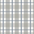 Papel De Parede Bobinex Revoada - Xadrez Quadros Cinza E Azul