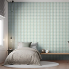 Papel De Parede Bobinex Revoada Xadrez Quadros Menta Ref.4449