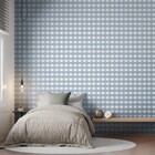 Papel De Parede Bobinex Revoada - Xadrez Vichi Azul Céu 4409