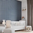 Papel De Parede Bobinex Revoada - Xadrez Vichi Azul Marinho 4