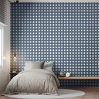 Papel De Parede Bobinex Revoada - Xadrez Vichi Azul Marinho 4