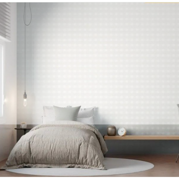 Papel De Parede Bobinex Revoada - Xadrez Vichi Cinza 4413