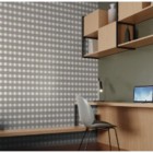 Papel De Parede Bobinex Revoada - Xadrez Vichi Cinza Escuro 4