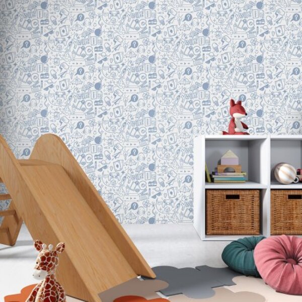 Papel De Parede Bobinex Sonhos - Pop Azul