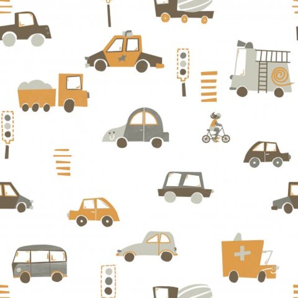 Papel De Parede Bobinex Sonhos - Transportes Bege