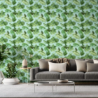 Papel De Parede Bobinex Vinilico - Paisagem Tropical Verde E