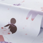 Papel De Parede Bobnex Vinilizado - Bailarinas Rosa E Lilás