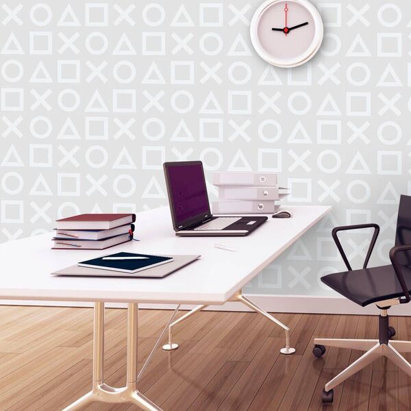 Papel De Parede Botões Gray - 0 50 X 3 00 Metros