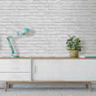 Papel De Parede Branco Escape L83109 - Rolo Fechado De 0 53cm