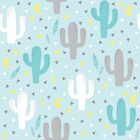 Papel De Parede Cactos Soft - 0 50 X 3 00 Metros