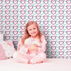 Papel De Parede Cadeado De Coração Color - 0 50 X 3 00 Metros