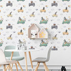 Papel De Parede Carrinho De Brinquedo Infantil Auto Colante A