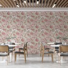 Papel De Parede Casual Rosa Formas Abstratas 1,5m