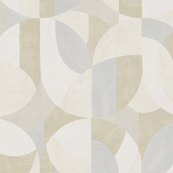 Papel de Parede Celulose Vintage Orgânico Geométrico Neutro 0,53x10m AS Creation
