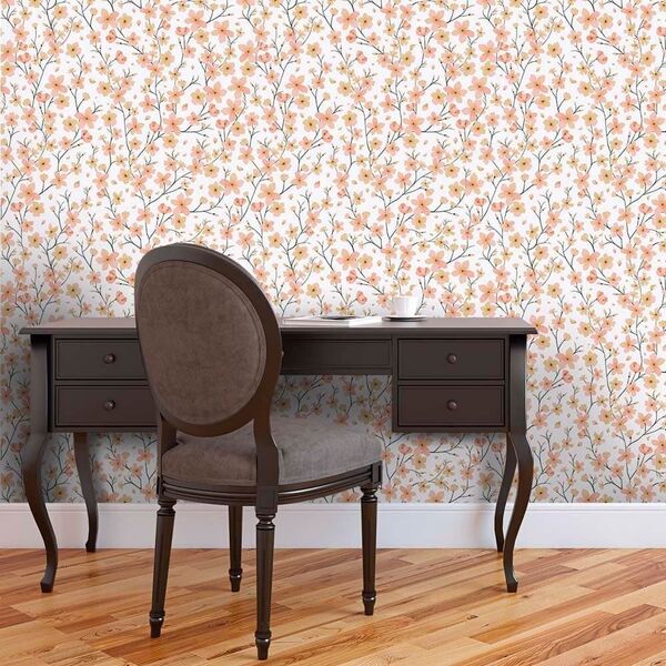 Papel De Parede Cerejeira Clean - 0 50 X 2 50 Metros