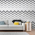 Papel De Parede Chevron Gray Degrade - 0 50 X 2 50 Metros