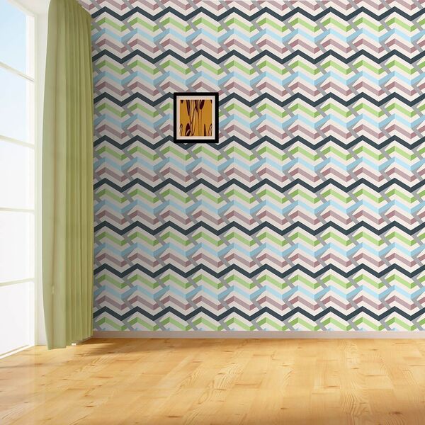 Papel De Parede Chevron Inter - 0 50 X 2 50 Metros