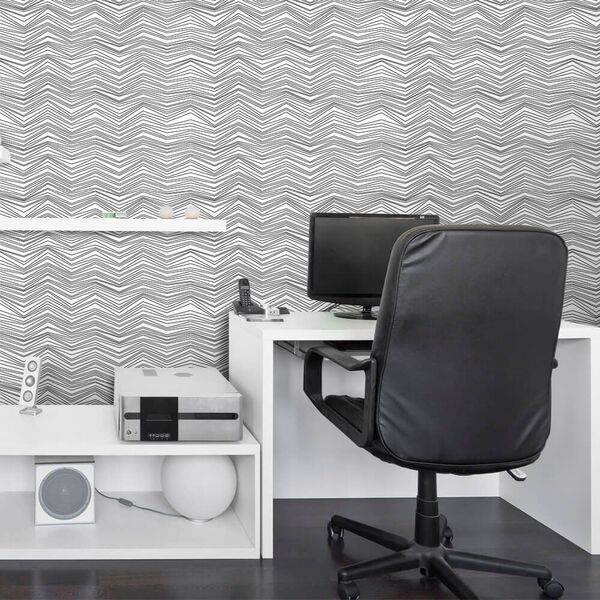 Papel De Parede Chevron Light - 0 50 X 3 00 Metros