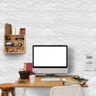 Papel De Parede Chevron Light Gray - 0 50 X 3 00 Metros