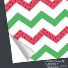 Papel De Parede Chevron Melancia  - 0 50 X 3 00 Metros
