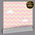 Papel De Parede Chevron Nuvens - 0 50 X 3 00 Metros