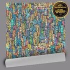 Papel De Parede Cidade Colorida - 0 50 X 3 00 Metros