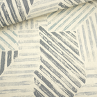 Papel De Parede Cinza E Azul Texturizado Ladrilhado 4m²