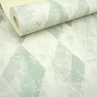 Papel De Parede Cinza Geométrico Marrom Cimento Queimado Sala