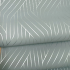 Papel De Parede Cinza Linhas Metalizadas